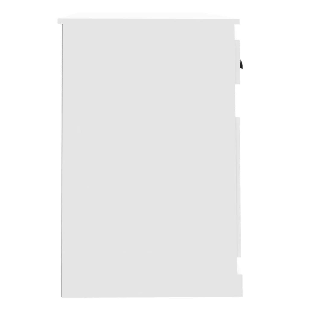 White rectangular object on a white background
