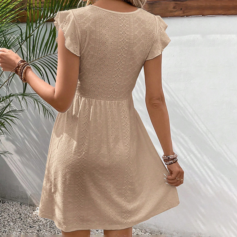 Boho Crochet Mini Sundress
