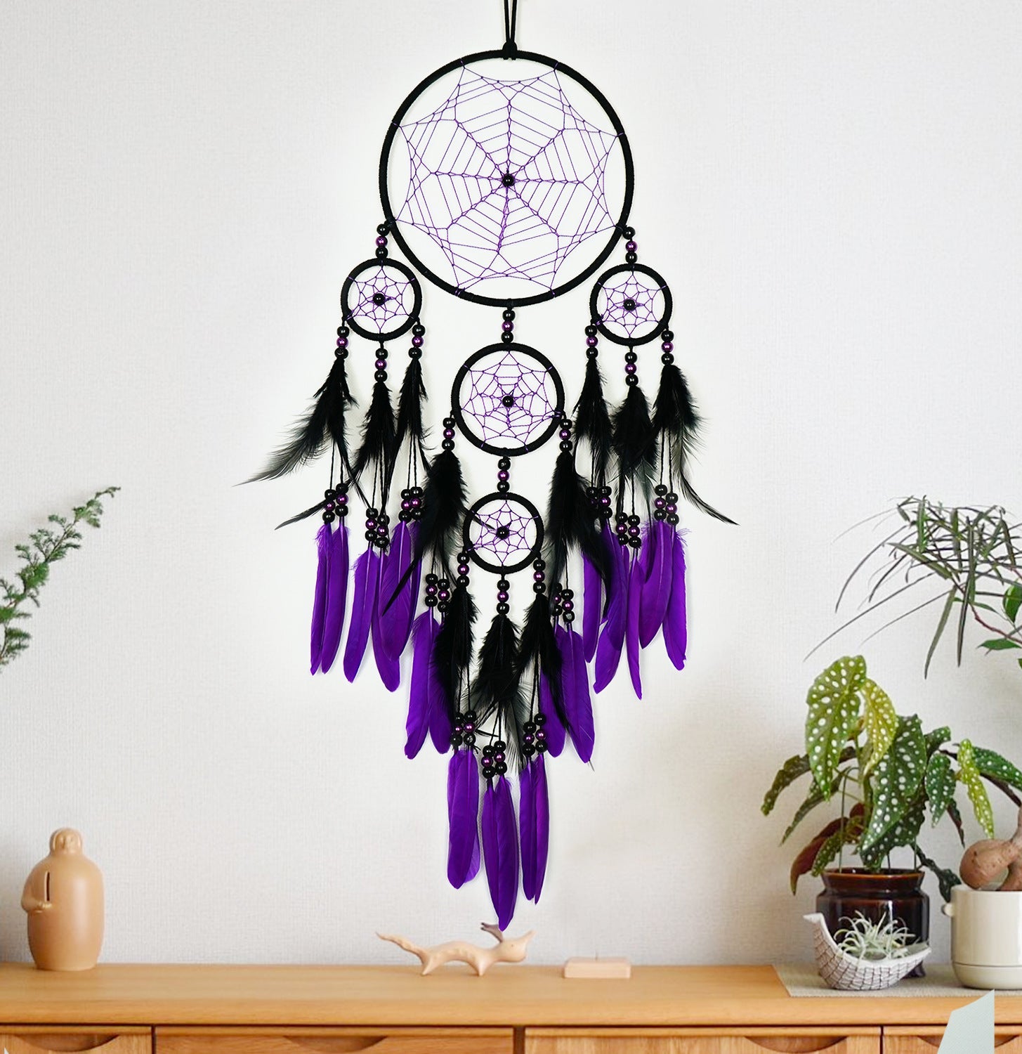 Boho Dreamcatchers with Feathers