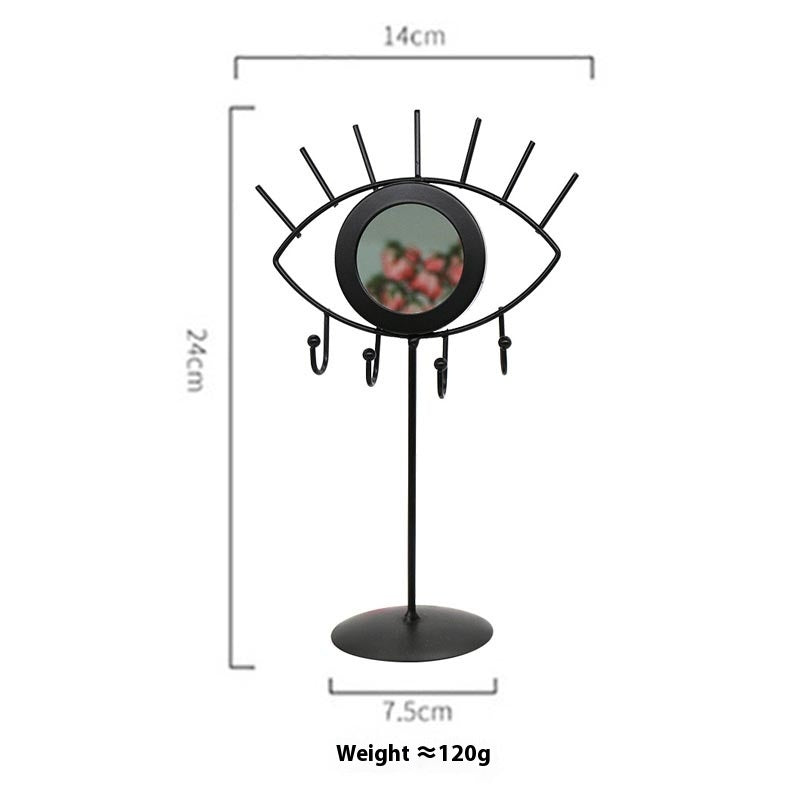 Boho Eye Jewelry Stand with Mirror