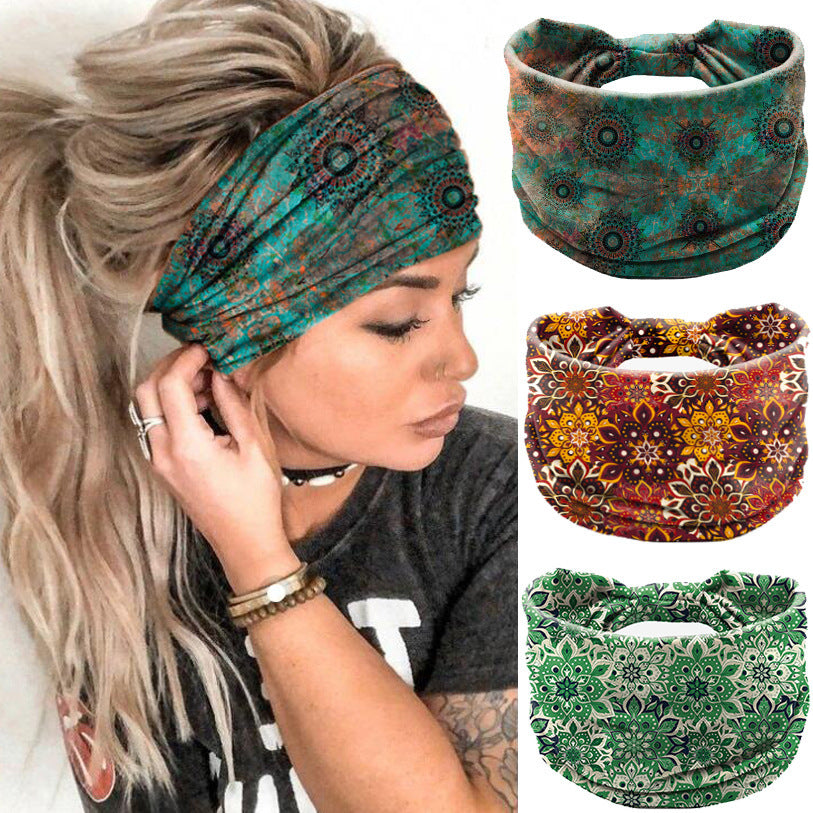 Boho Geometric Print Headband
