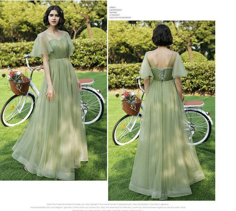 Boho Green Bridesmaid Dresses - Mix and Match