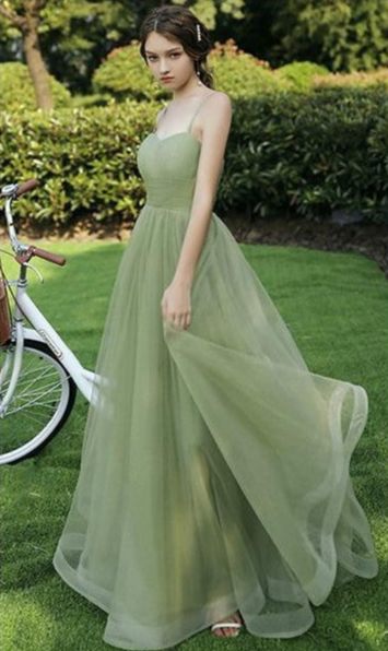Boho Green Bridesmaid Dresses - Mix and Match gown
