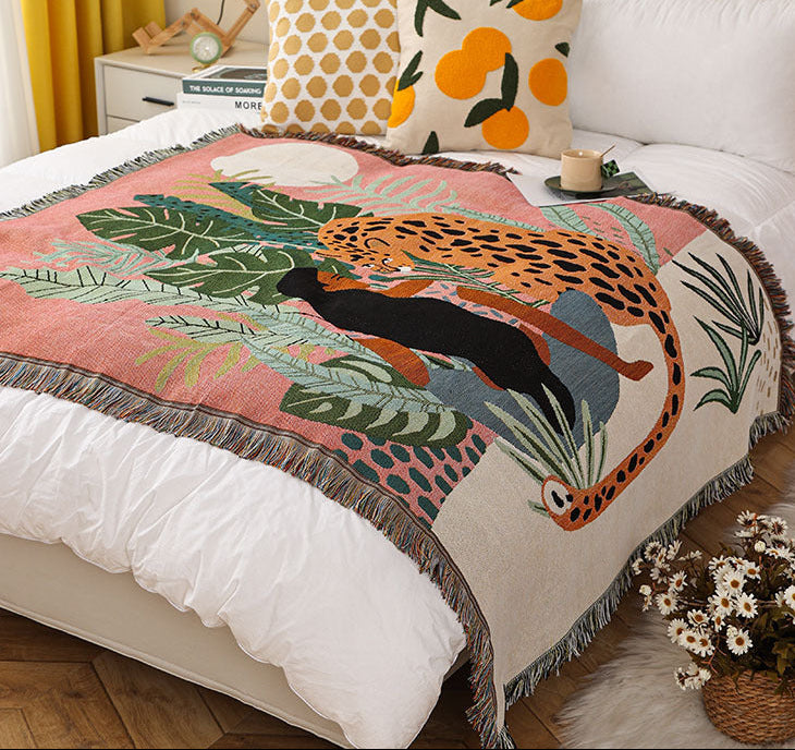 Boho Illustration Blanket
