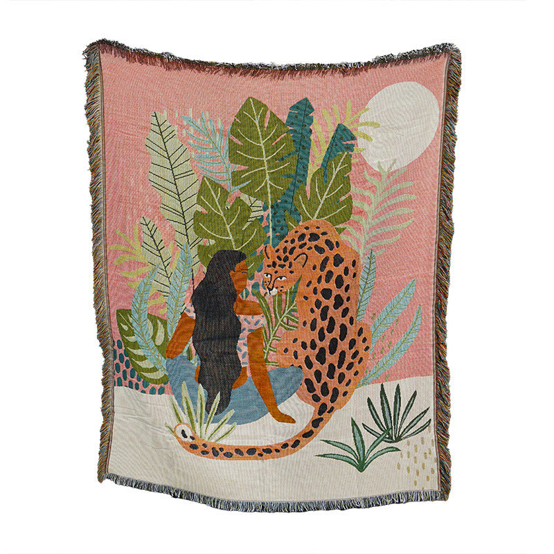 Boho Illustration Cover Blankets