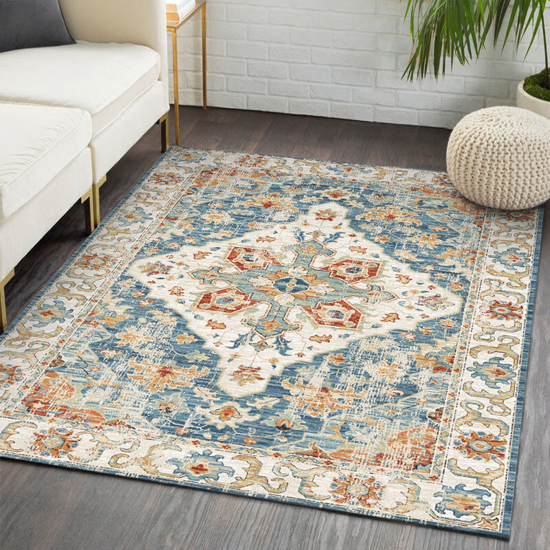 Boho Living Room Rug with Intricate Patterns