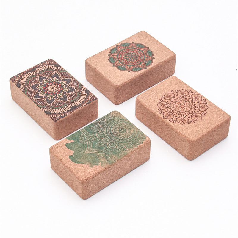 Boho Mandala Yoga Cork Blocks
