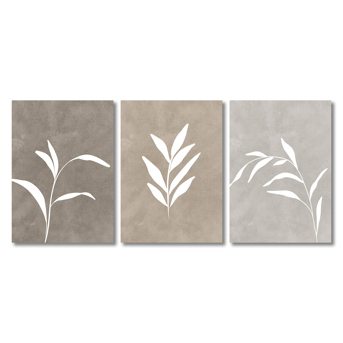 Boho Paintings Posters with Plant Designs 3 Piece Set