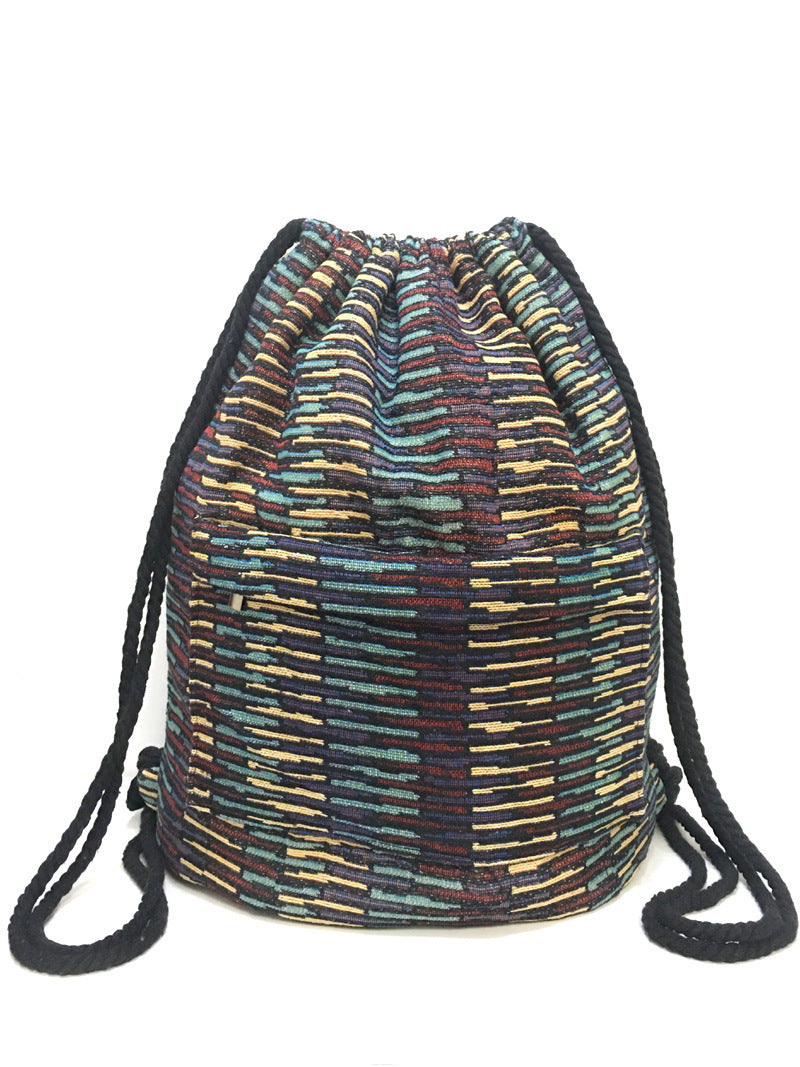 Boho Pattern Drawstring Backpack