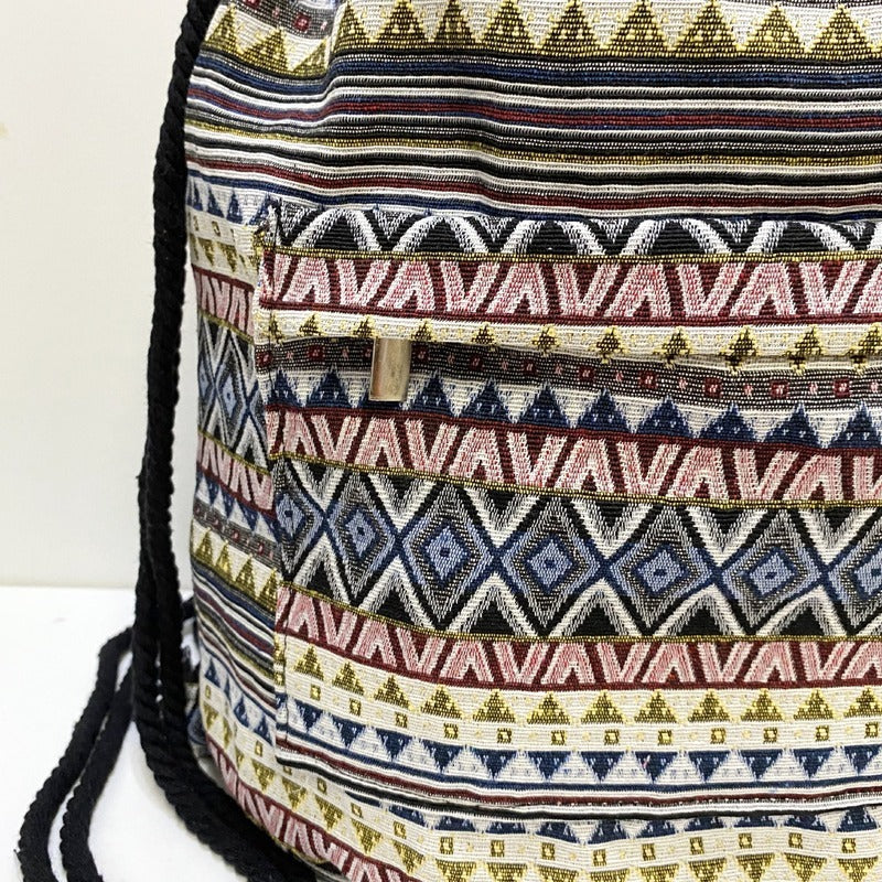 Boho Pattern Drawstring Backpacks