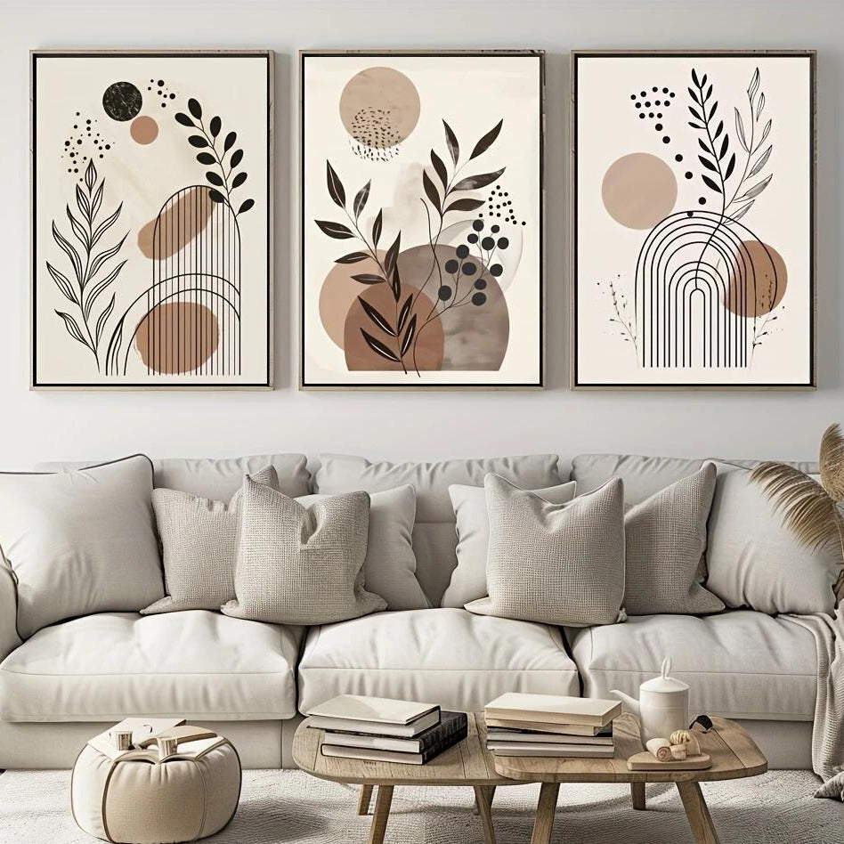 Boho Plant Design Canvas Prints