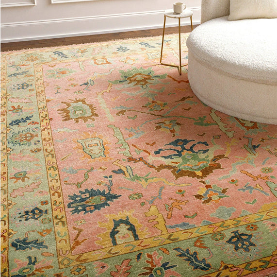 Boho Living Room Rug with Intricate Pattern