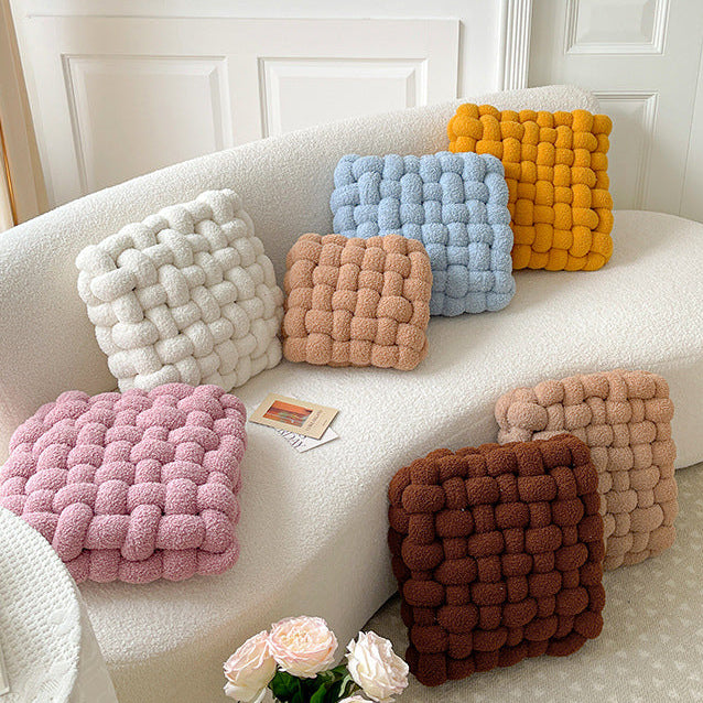 Boho Square Knotted Decoration Pillows
