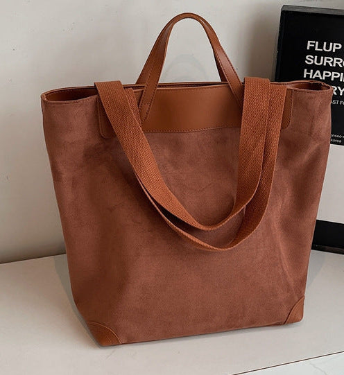 Boho Suede Tote Bag for Women