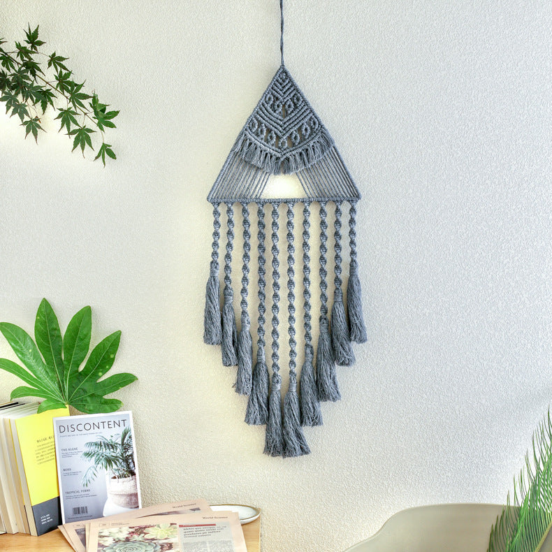 Boho Triangle Wall Hanging Dreamcatcher