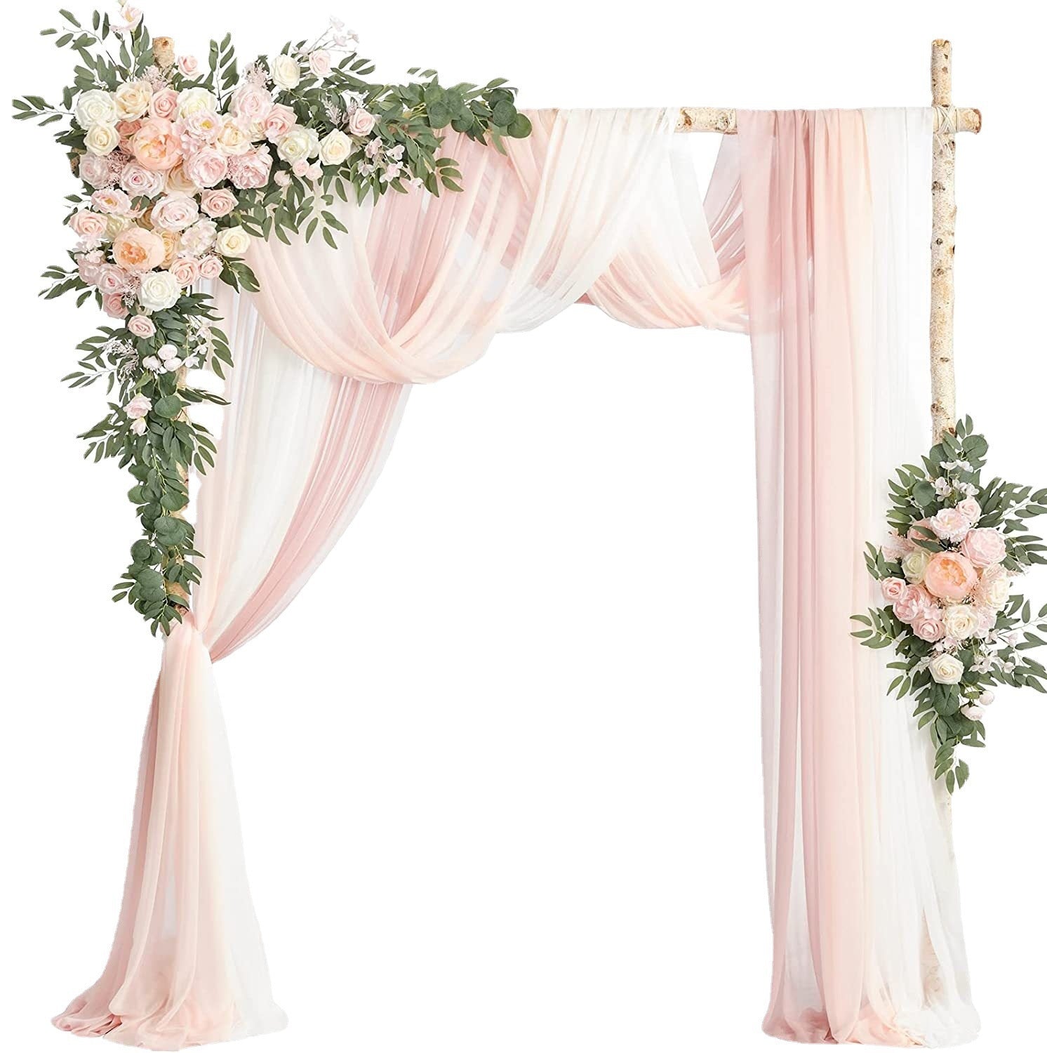 Boho Wedding Arch Flower Decorations and Drapes Set