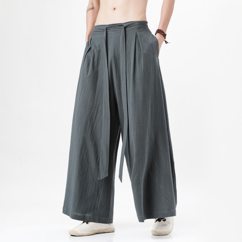 Boho Wide Leg Trousers for Men