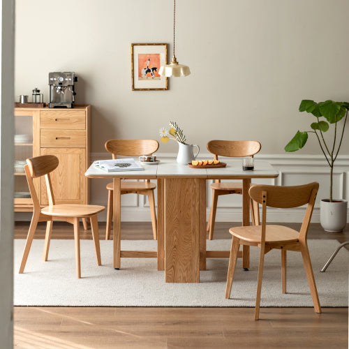 Boho Wood Dining Chairs