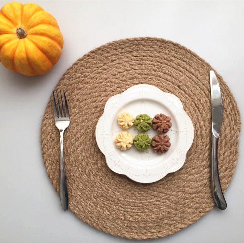 Boho Woven Round Placemat