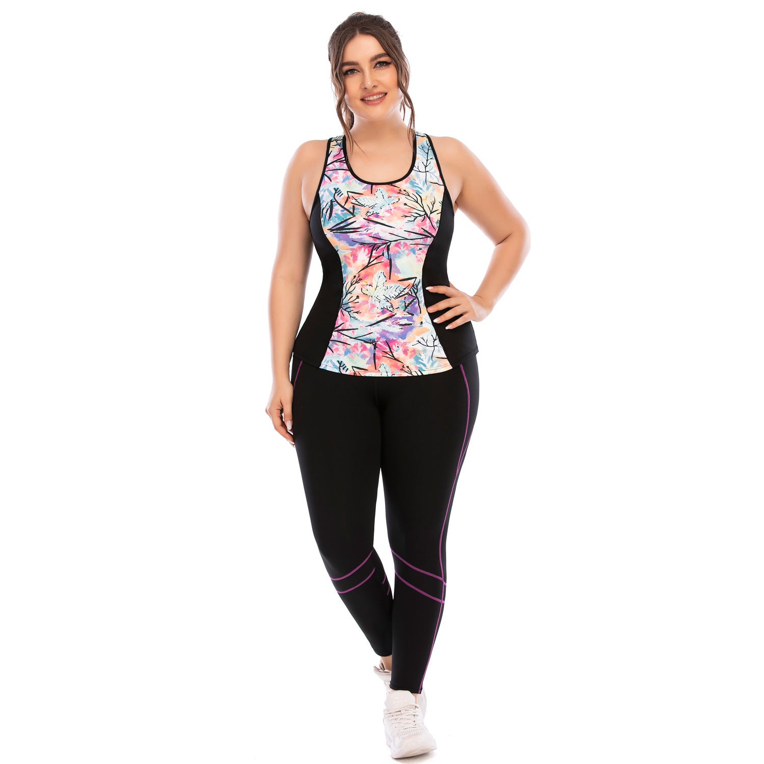 Boho Print Yoga Clothing for Plus Size Women