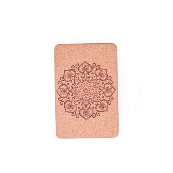 Boho Mandala Yoga Cork Blocks