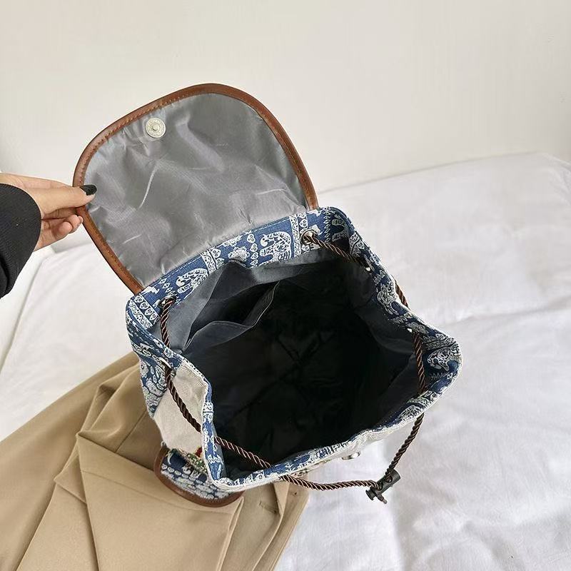 Canvas Bohemian Elephant Backpack