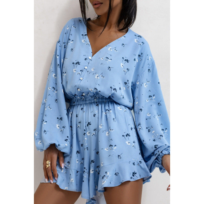 Casual Boho Chic Button Up Romper