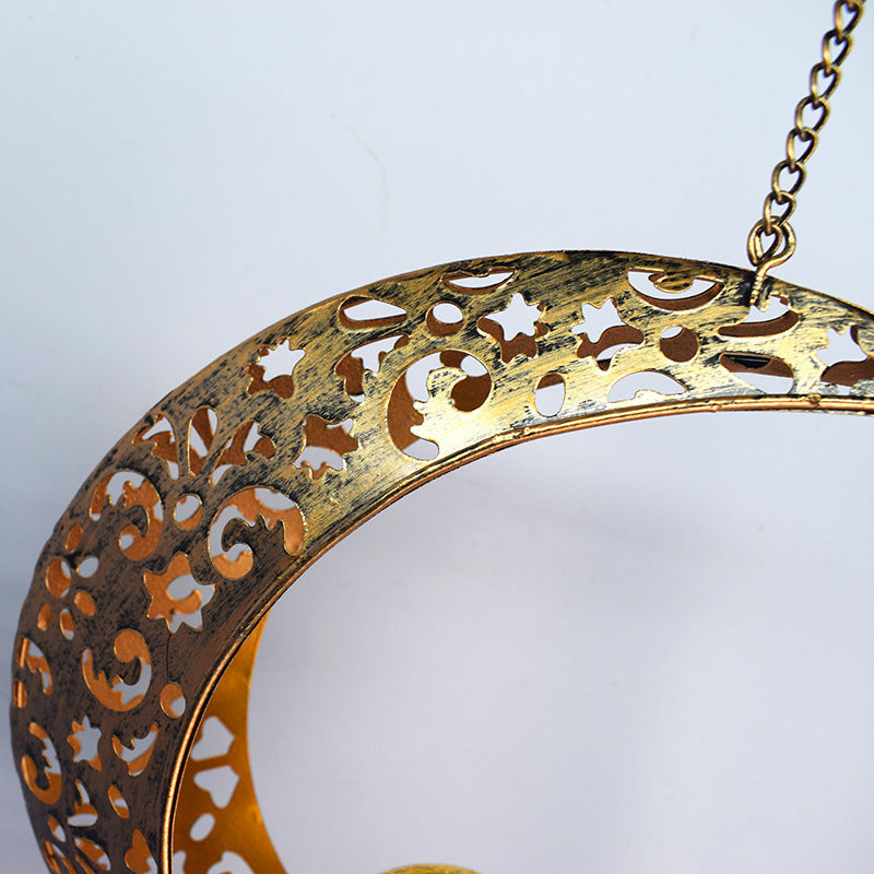 moon Celestial Wind Chimes with LED Lights