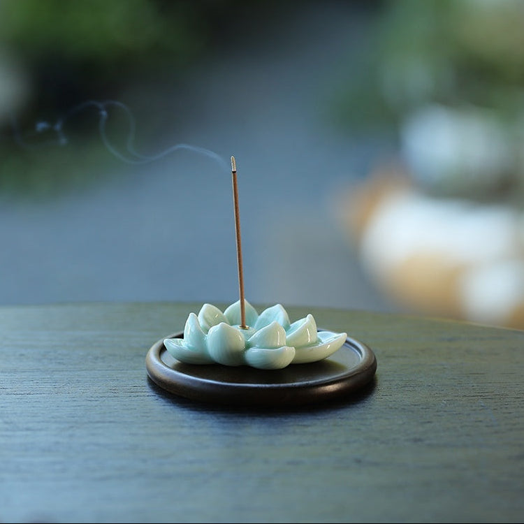 Ceramic Flower Shape Incense Burners