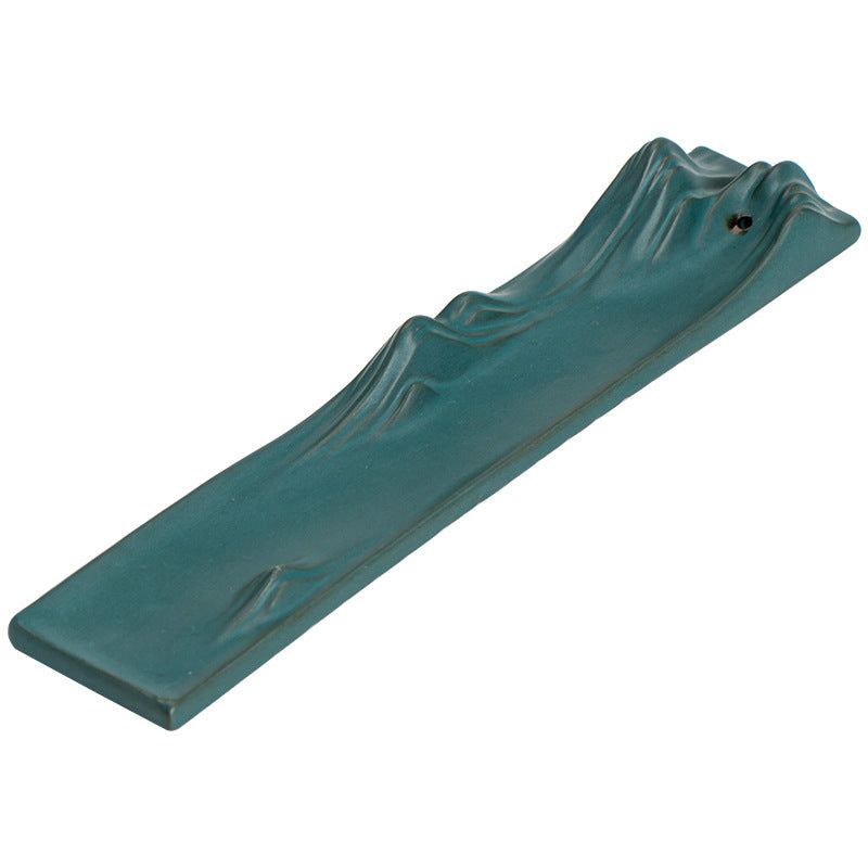 blue Ceramic Mountain Shaped Incense Burner