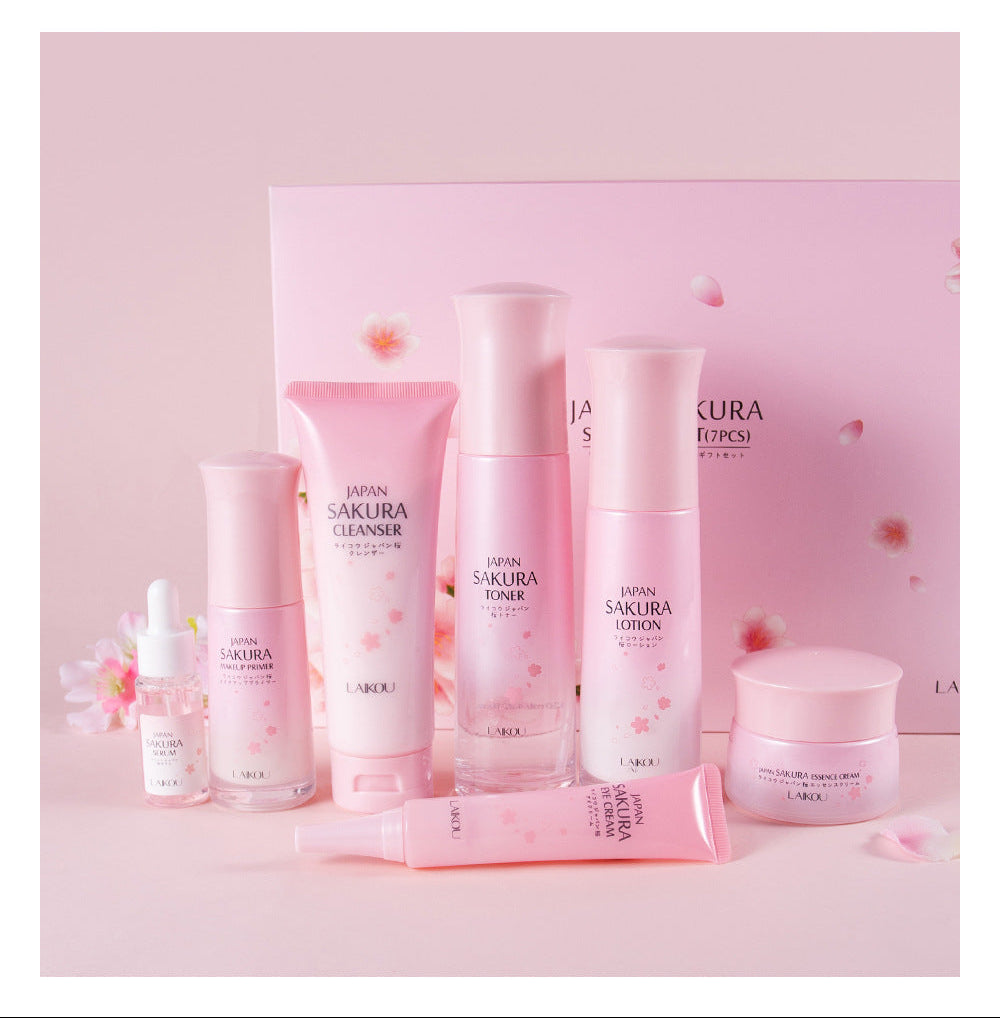 Cherry Blossom Sakura Skin Care Gift Set - Moisturizing And Hydrating