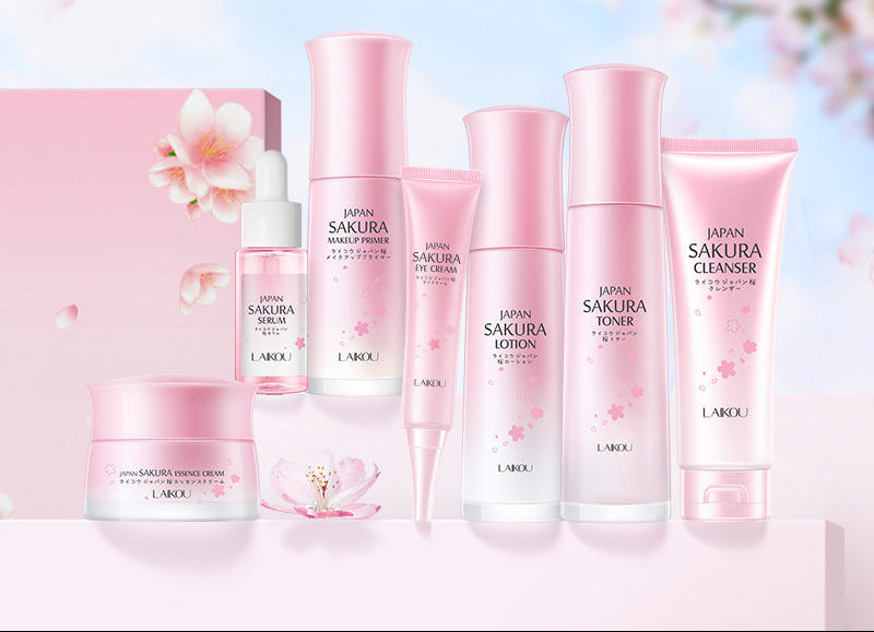 Cherry Blossom Sakura Skin Care Gift Set - Moisturizing And Hydrating