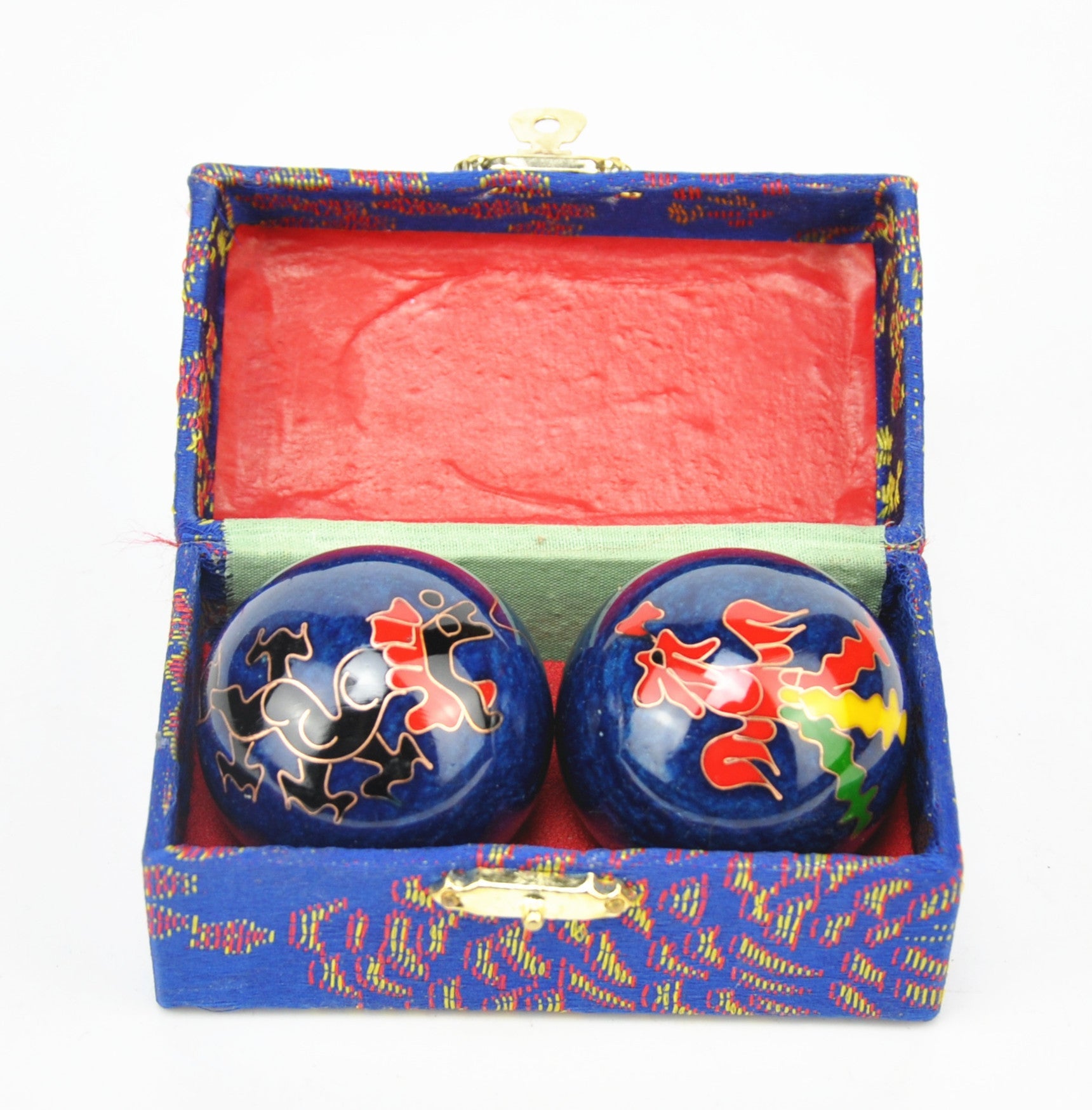 Colorful Chinese Baoding Ball Pairs in a Box