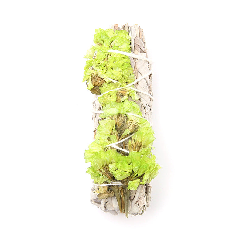 Colorful White Sage and Flower Smudge Sticks