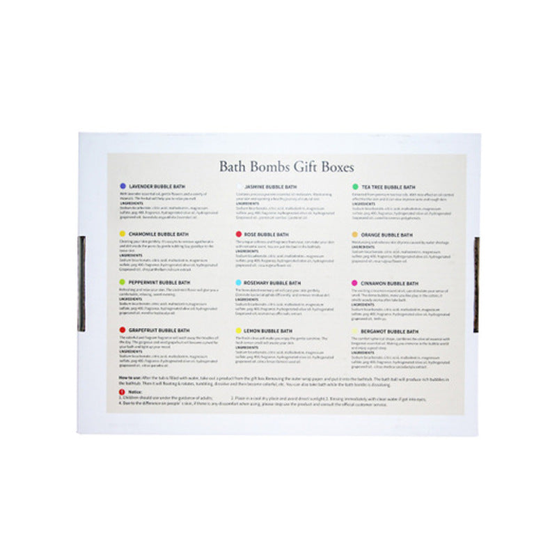 Colorful Bath Bombs Box 12 Pcs