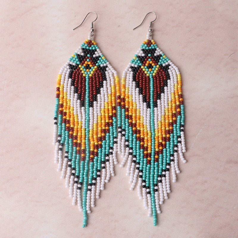Colorful Beaded Earrings for Women