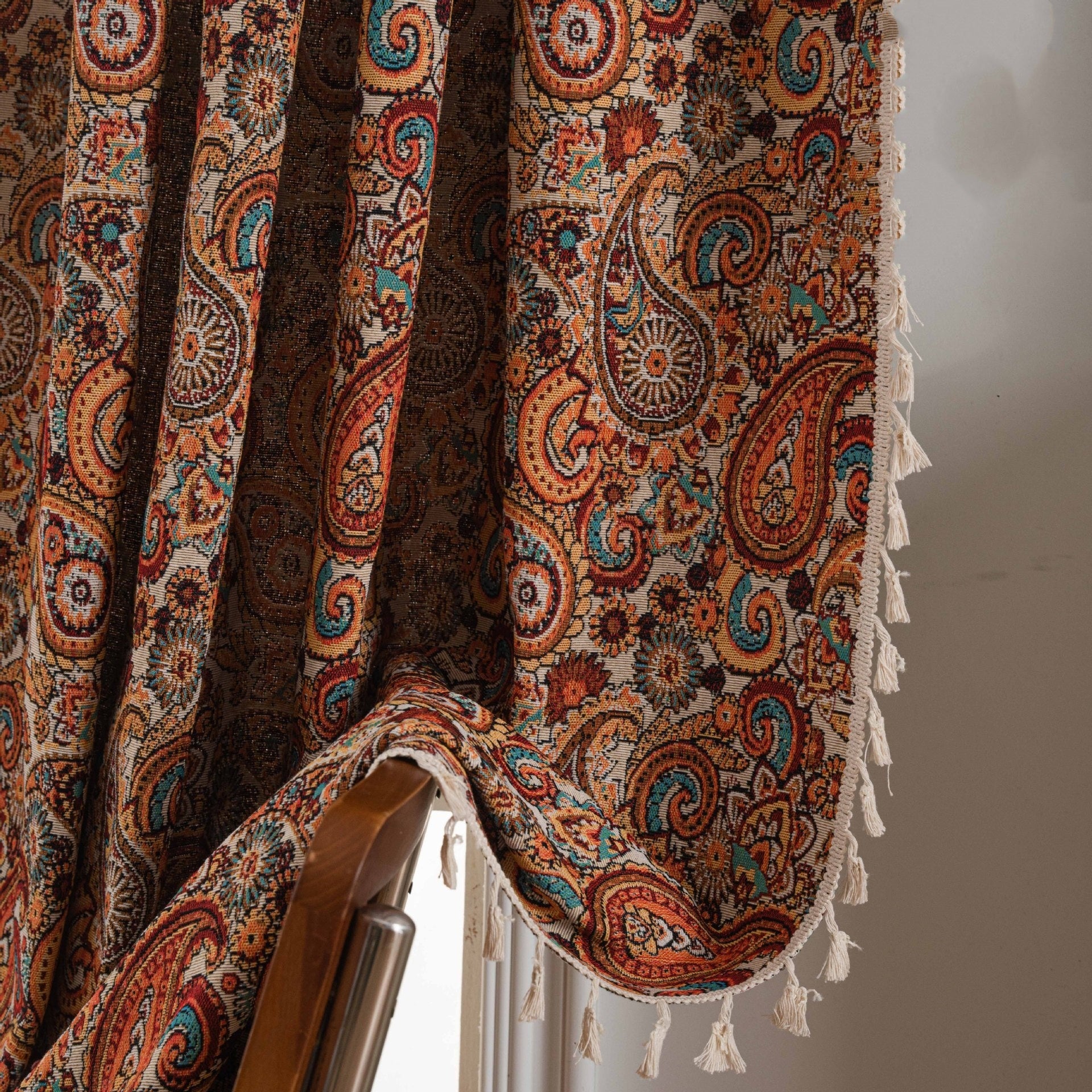 Colorful Boho Patterned Curtain