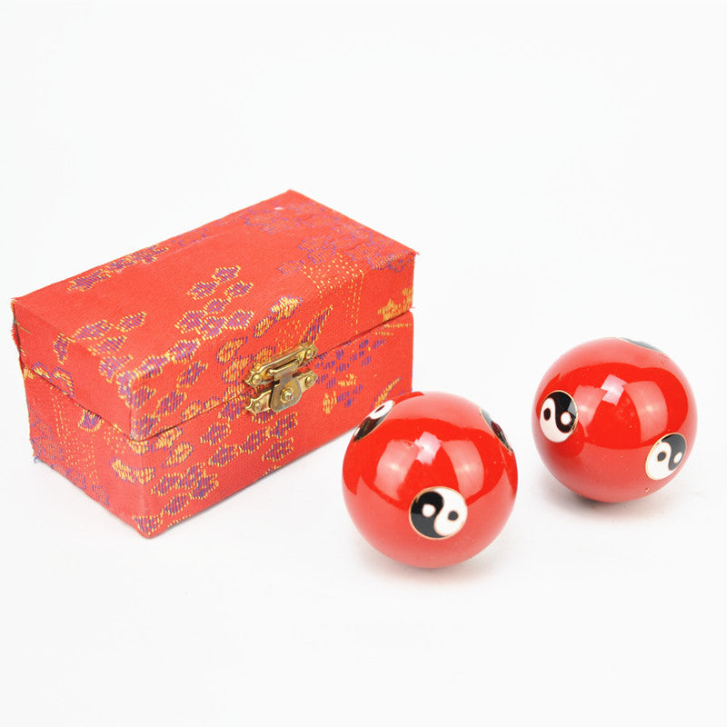 Colorful Chinese Baoding Ball Pairs in a Box