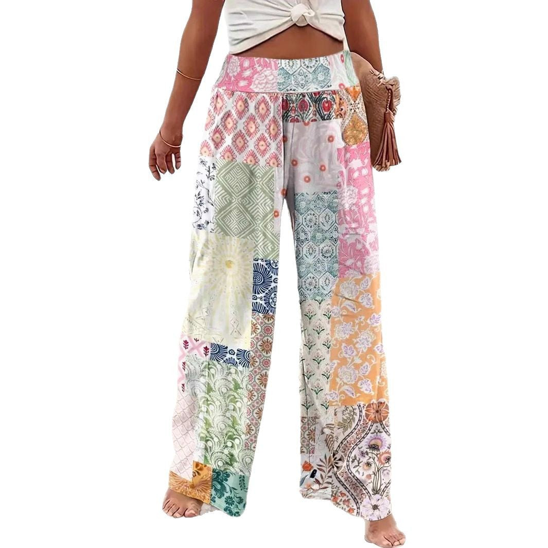 Colorful Printed Boho Hippie Pants