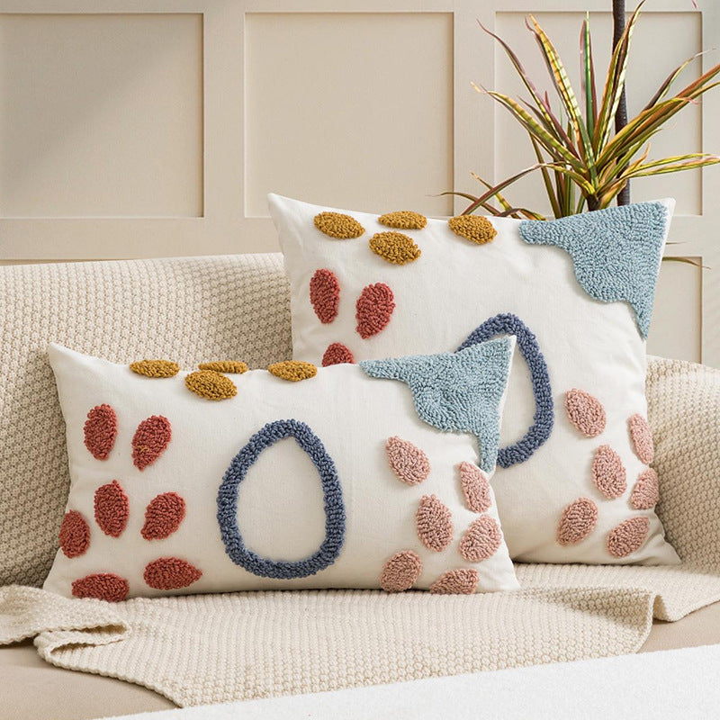 Colorful Tufted Pillowcases