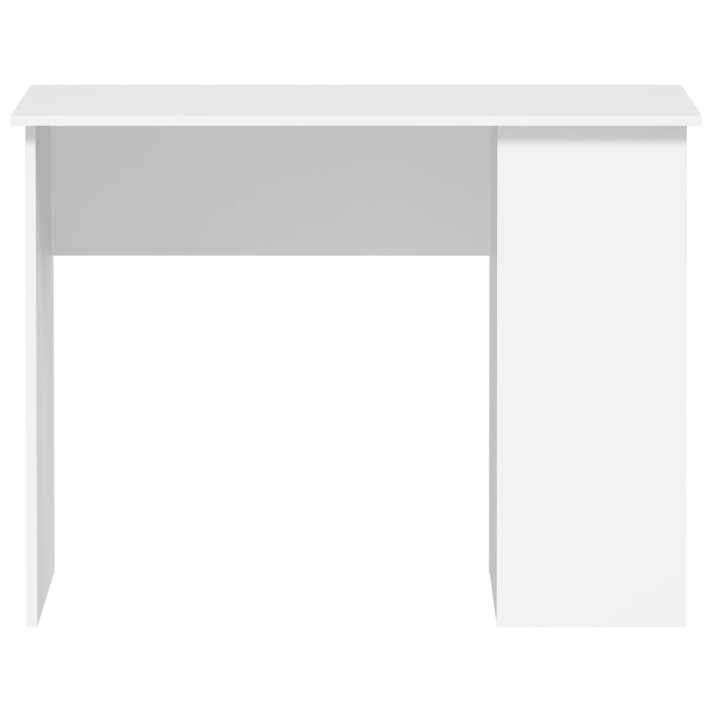 White desk on a white background