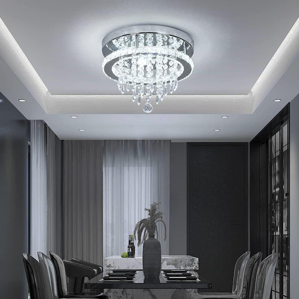 Crystal Ceiling Chandelier Boho Lamp