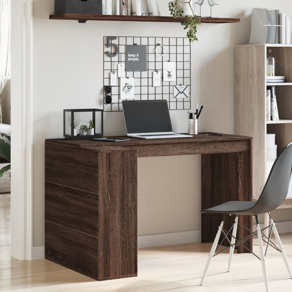 Dark Brown Desktop Computer Desk