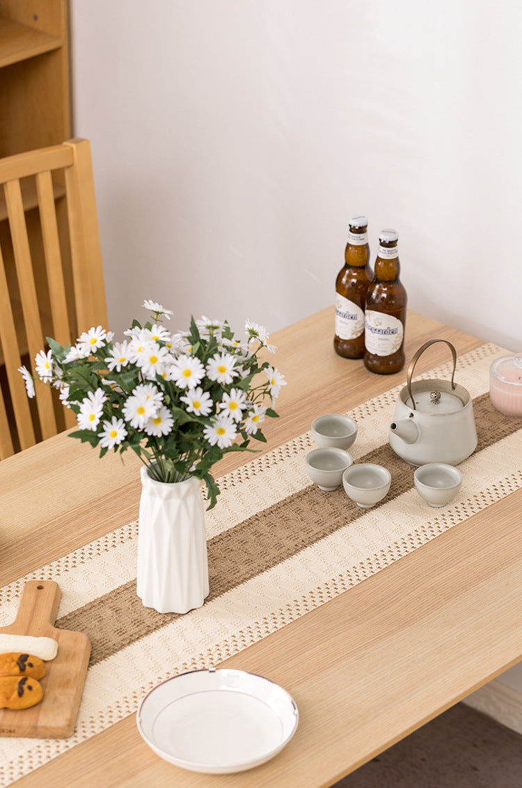 Boho Wedding Decorative Tablecloth with Tassels