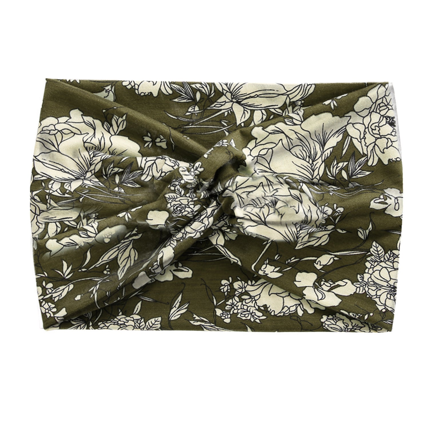 Boho Elastic Headband for Women green