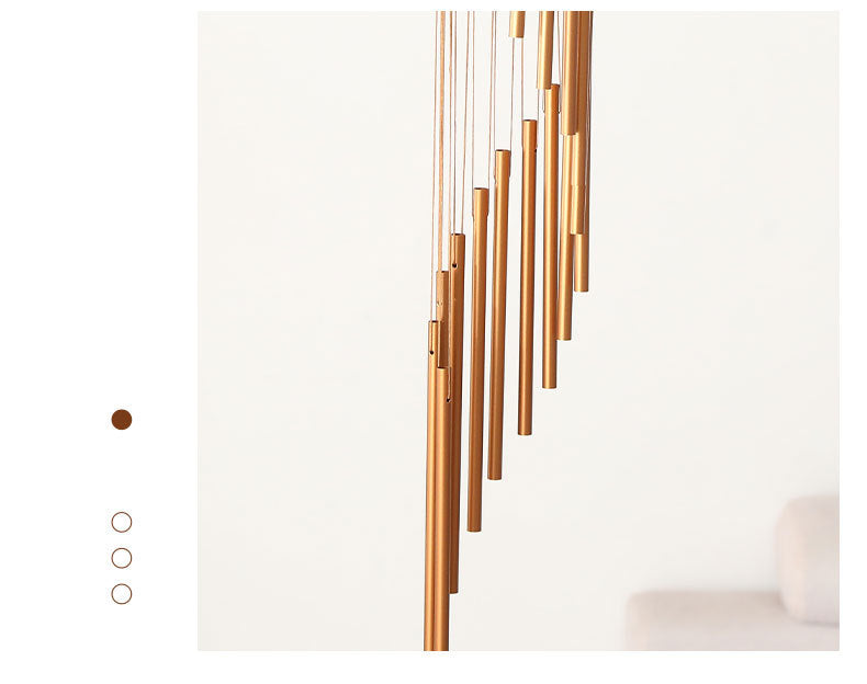 gold Elegant Tubular Wind Chimes