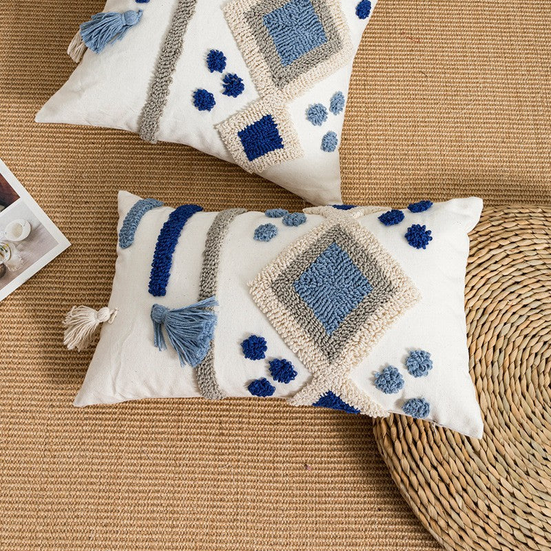 Embroidered Boho Throw Pillow Covers