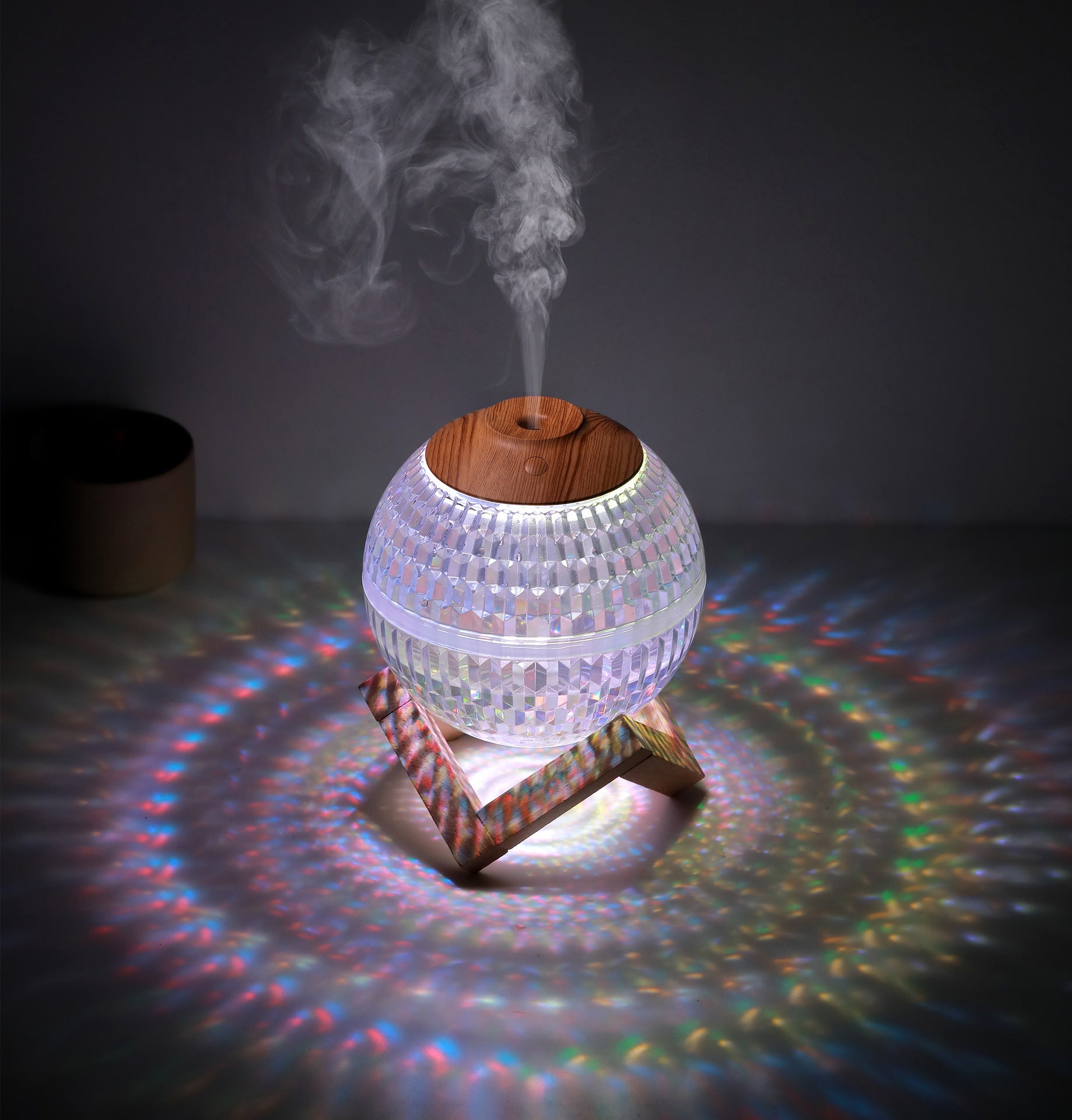 Ethnic Style Crystal Ball Humidifiers with Colorful LED Lights