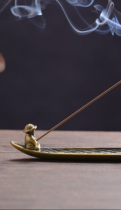 Fish Boat Incense Holder