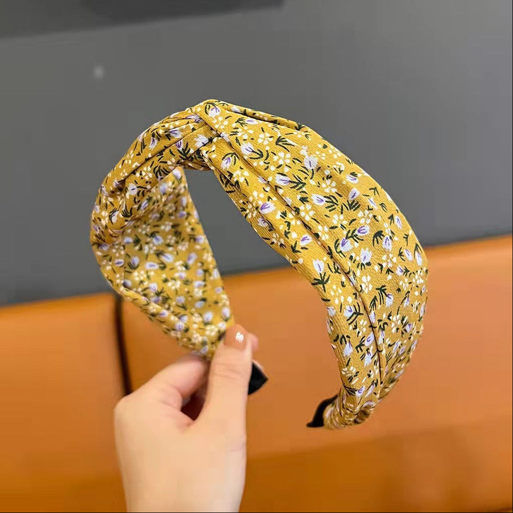 Floral Hair Band Accessory yellow